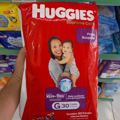 Fraldas Huggies RP SC Mega G 30unid